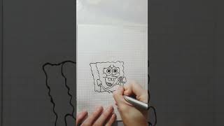 How to draw Sponge Bob square pants step by step. SIMPLY.