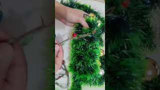 Mini Árvore de Natal com cone de linha
