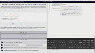Functional Programming: Split a String into an Array Using the split Method