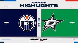 NHL Game 5 Highlights | Oilers vs. Stars - May 31, 2024