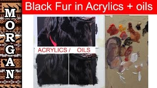 How to Paint Fur in Acrylics and Oils. acrylic painting for beginners : Wildlife art Jason Morgan