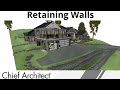 Making a Sloped Terrain and Adding Retaining Walls