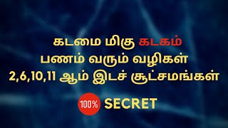 கடமை மிகு கடகம் பணம் வரும் வழிகள் 2,6,10,11 ஆம் இடச் சூட்சமங்கள் | Sri Mahalakshmi Jothidam