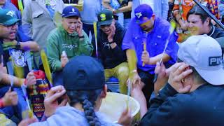 Rocking Horse singers at FSIN pow wow 2022 - Intertribal - Friday