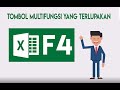 Tombol Multifungsi F4  di Excel Kamu Wajib Tau - Tutorial Dasar Excel