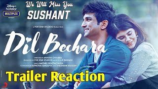 Dil Bechara Trailer Review | Sushant Singh Rajput | Dil Bechara Movie Trailer | Reaction | Review