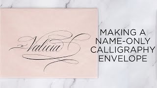 Making a Name-Only Calligraphy Envelope