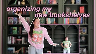 organizing my new bookshelves + bookshelf tour