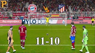 Longest Penalty Shootout | Bayern Munich vs Atletico Madrid | PES23 PC Gameplay #bayern