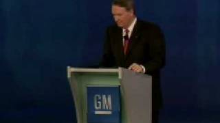 GM Chairman and CEO, Rick Wagoner on building electric car batteries