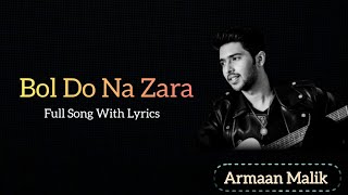 BOL DO NA ZARA ( lyrics ) | Armaan | Emran Hashmi | I'm in the stars Tonight | Azhar | lyrics music|