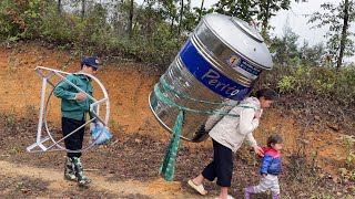 Police give single mother and child a giant water tank #thisong