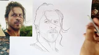 Shah Rukh Khan Pathaan Drawing || Pathaan movie Drawing || SRK Drawing || Outline Drawing