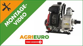 Montagevideo Selbstansaugende Benzin Gartenpumpe Honda WX15T, 40 mm Anschlüsse