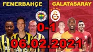 FENERBAHÇE 0-1 GALATASARAY GENİŞ ÖZETİ DEV DERBİ