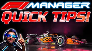 F1 Manager 22 Quick Tips!