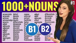 1000+ Nouns Every Intermediate Learner Needs to Know! 🔴🇬🇧🇺🇸 (Part 1)