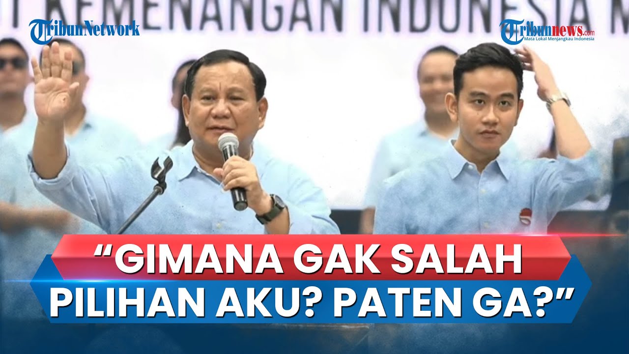 Prabowo Ke Gibran Lantang Tanya Ke Ribuan Pendukung: Bagaimana? Ga ...