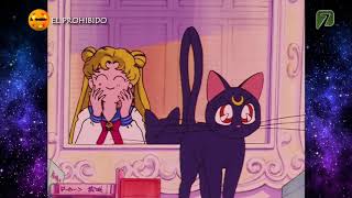 SAILOR MOON CAPITULO 1 LUNA LE ENTREGA EL BROCHE DE TRANSFORMACION A SERENA PRIMER TRANSFORMACION