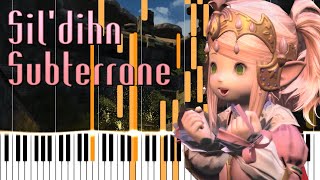 【FFXIV Endwalker】Sil'dihn Subterrane / シラディハ水道  BGM piano tutorial