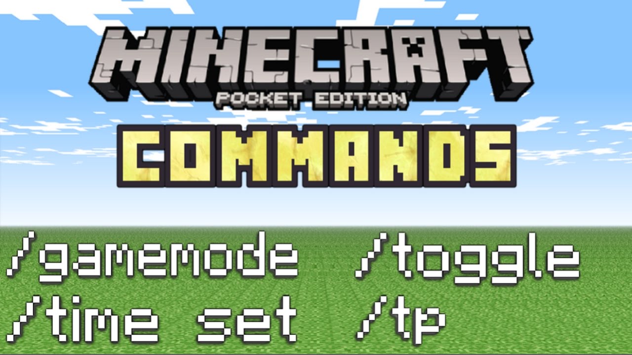 Minecraft Pe How To Use Commands Youtube
