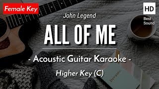 All Of Me [Karaoke Acoustic] - John Legend [HQ Audio]