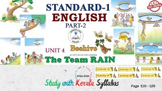 Class 1 English Unit 4  The Team Rain (Page 110 - 120) Beehive Activities 16 - 21 @GeneralEduOnline