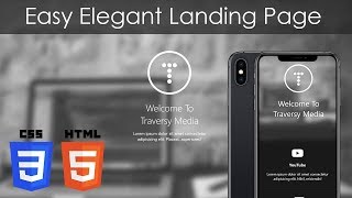 HTML & CSS Easy Elegant Landing Page With Blur Effect