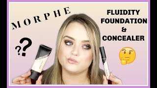 NEW MORPHE FLUIDITY FOUNDATION & CONCEALER REVIEW!! | courtneyroshell