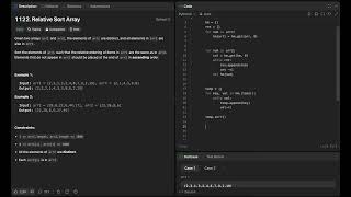 1122. Relative Sort Array | Hashmap | Sorting | Leetcode | Daily challenge