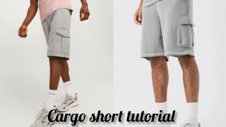 how to cut and sew cargo pant / cargo short #cargo #joggers #cargoshorts #cargopocket #nicker