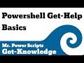 Powershell Get-Help Basics