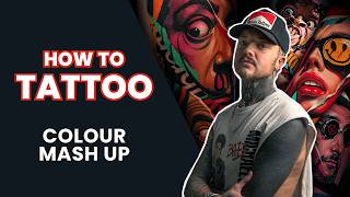 How to Tattoo a Colour Portrait Mash-Up with Simon Brown | Tattoo Tutorial