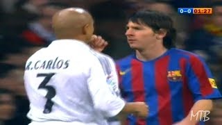 The Young Lionel Messi Vs Great Players