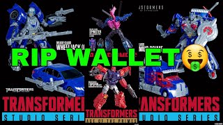 JUST REVEALED! Transformers Studio Series/AOTP QUE, AOE OPTIMUS, SPINISTER, TOPSPIN \u0026 MORE!!!