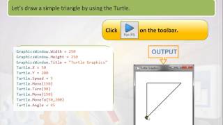 Small Basic Tutorial 2.2 Graphics Window Turtle Graphics