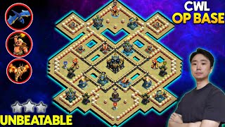 UNBEATABLE CWL OP BASE LINK TH17 | TH17 NEE WAR BASE WITH LINK - Clash Of Clans