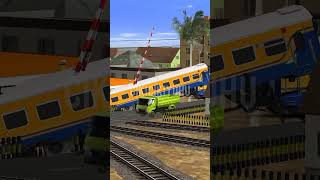 Kereta api berjalan gelombang#shorts#keretaapi#railway
