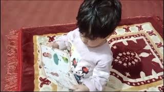 A Day in the Life of  a little baby  read the book #reading #baby #babygirl #god #shortsvideo #allah