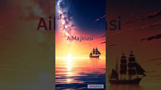 ⛵Sea poems flowing under the Stars #relax #sunset #aiart #relaxingmusic #aivideo #aimajinasi