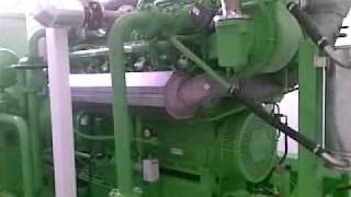 V12 Jenbacher gas engine startup