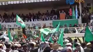 د حزب اسلامي مشر حکمتیار صاحب په   Hekmatyar at Ghazi Stadiuغازې ستودیوم کې د وینا په حال