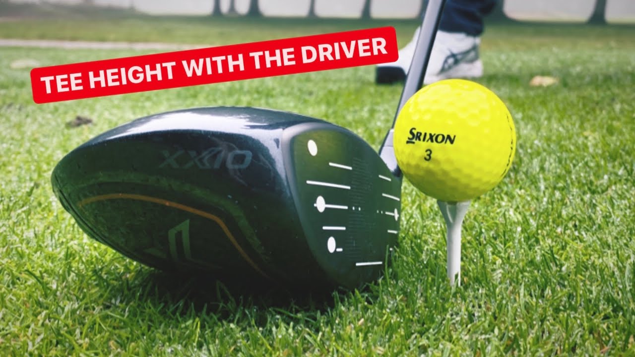 HOW HIGH TO TEE THE GOLF BALL SIMPLE DRIVER TIP - YouTube