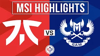 FNC vs GAM Highlights ALL GAMES | MSI 2024 Play-Ins Round 1 | Fnatic vs GAM Espo