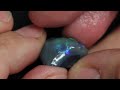 ebay auction australian lightning ridge black opal rough nobby 9.15 cts