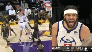 JaVale McGee playing hard in the paint & hits Dirk's fadeaway 👀