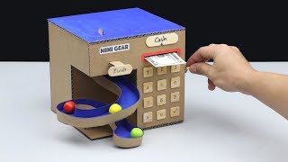Gumball Vending Machine and Save Money DIY from Cardboard