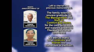 Therese Pierre Daniel ~ Medium Obituary