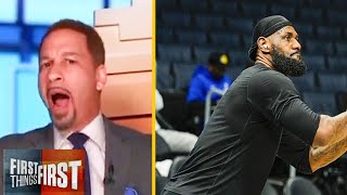 Broussard reacts to LeBron James Injury "THE CHALLENGE OF AGE"  - First Things First
