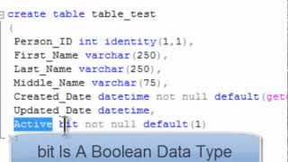 SQL Server Express 2008 R2 Tutorial 3 - Making A Table